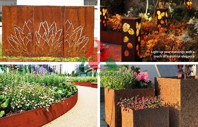 corten steel art works